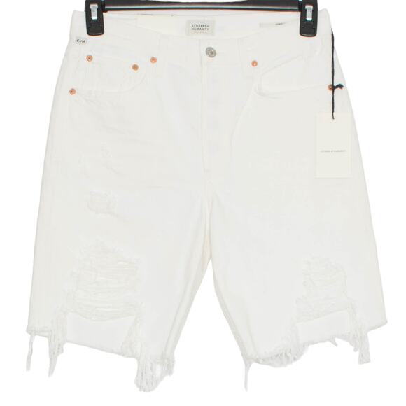 NWT Citizens Of Humanity Jean Shorts Ambrosio Bermuda High Rise Minimalist 26 - Picture 1 of 10
